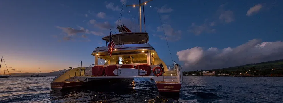 Hula Girl Sunset Sail