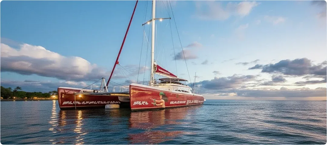 Hula Girl Deluxe Pacific Rim Upscale Dinner Sail