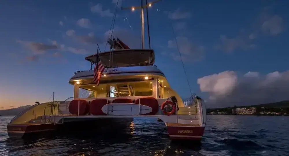 Hula Girl Sunset Sail