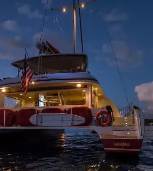 Hula Girl Sunset Sail